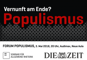 Vernunft am Ende? Populismus (Diskussion) @ Audimax (Neue Aula)